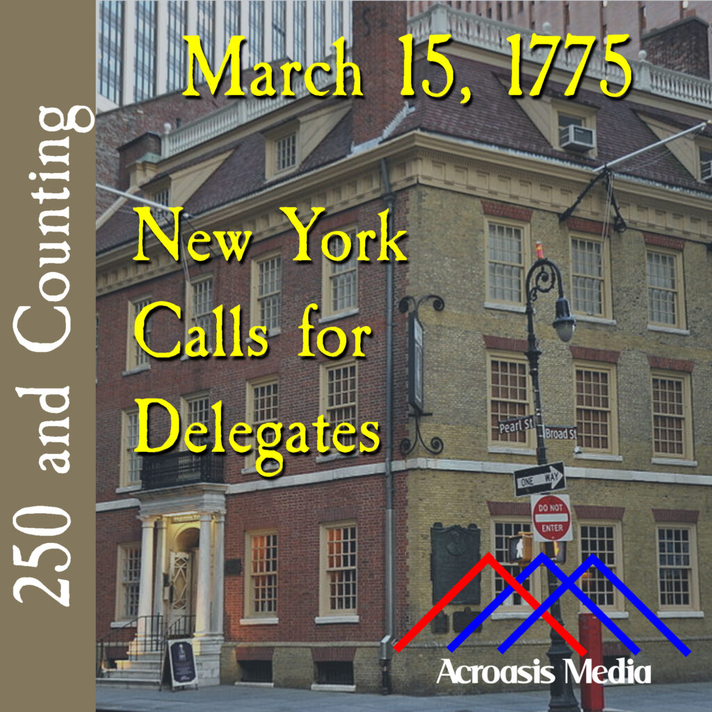 Cover art for March 15, 1775: A 2012 photo of Fraunces Tavern in Lower Manhattan, site of the Committees' meetings.