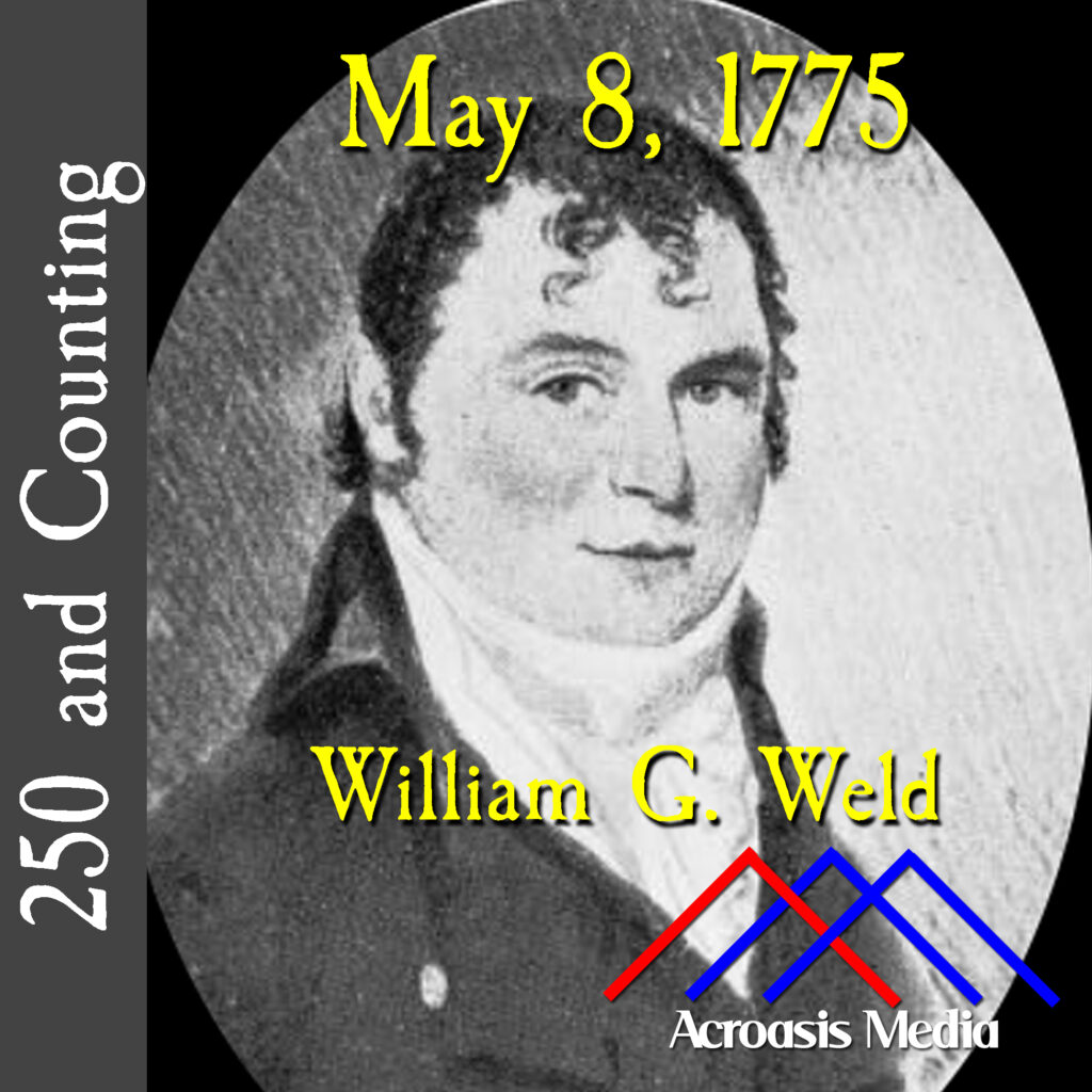 Cover art for May 8, 1775: Portrait of William G Weld by Isabel Anderson