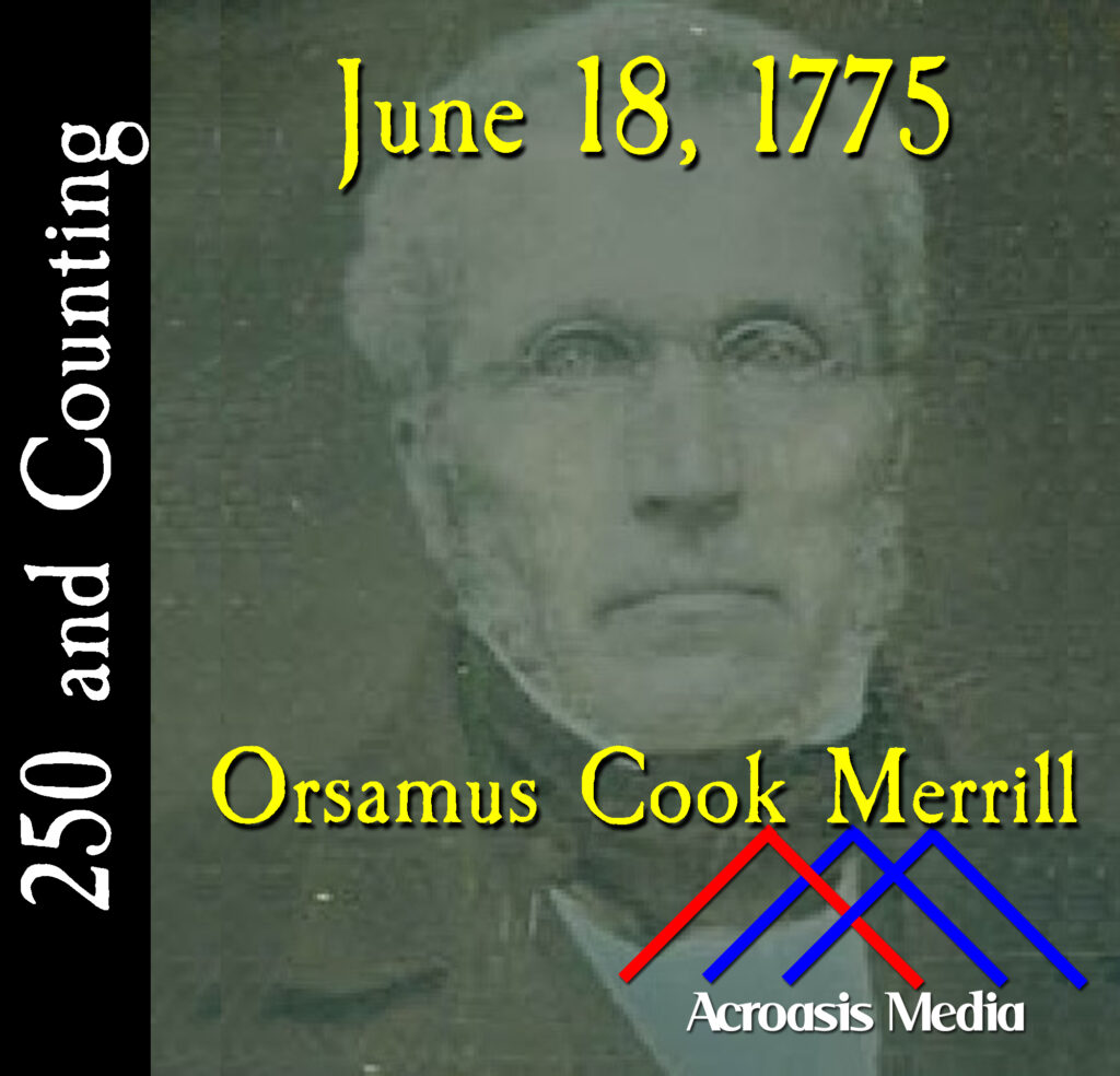 Cover art for JUne 18, 1775: Daguerrotype of Orsamus Cook Merrill, ca. 1850-1860. Cropped from the original image in the Bennington Museum.