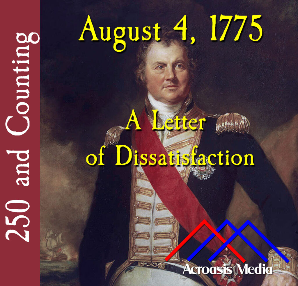 Cover art for August 4, 1775: Edward Thornborough, as an admiral in 1821. Painted by Samuel Lane.