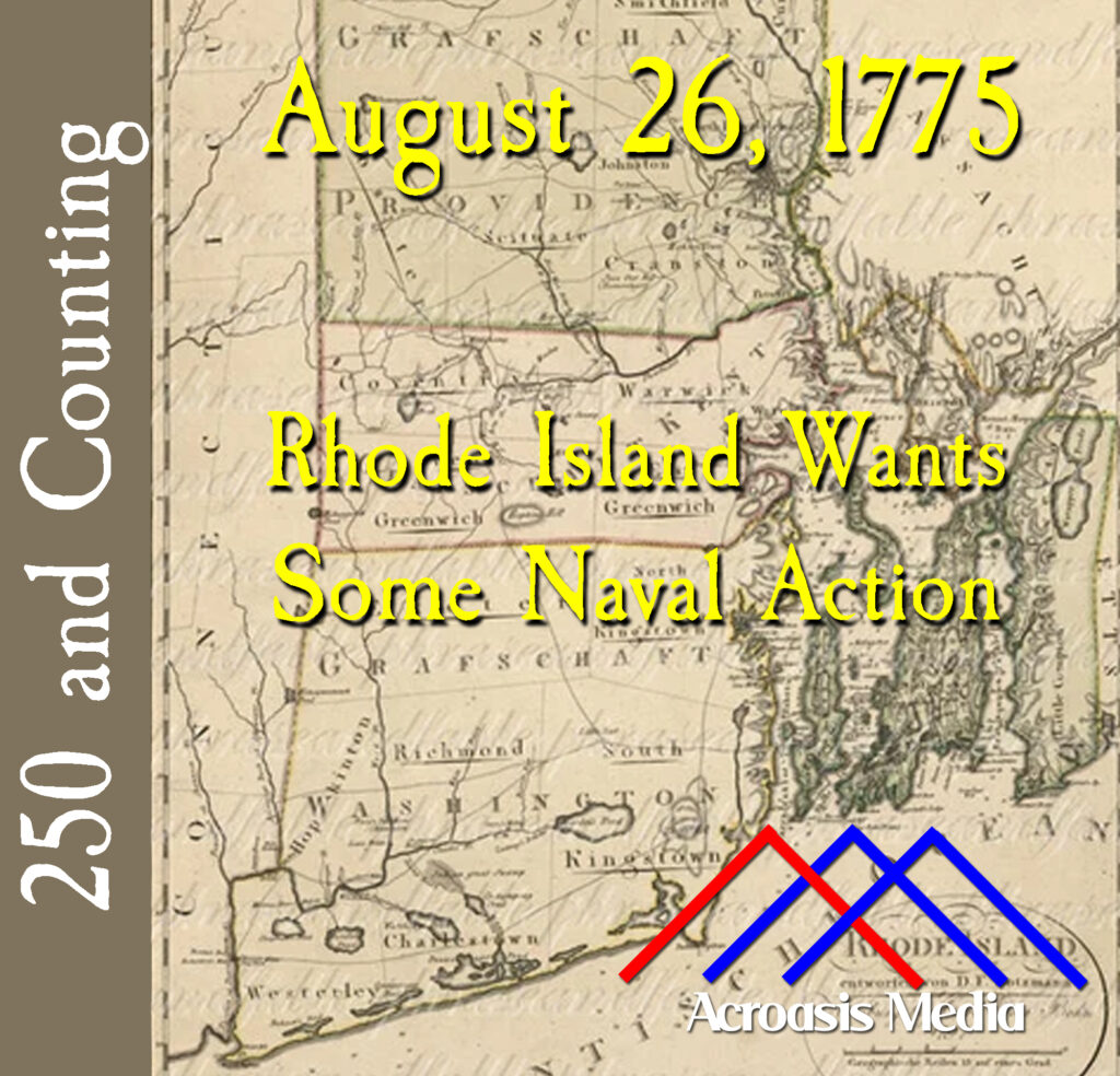 Cover art for August 26, 1775: Map of Rhode Island in 1775