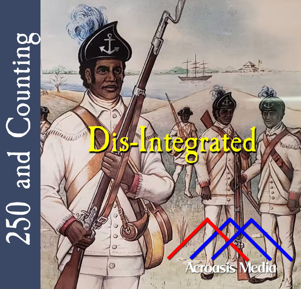 Cover art for November 12, 1775: "Soldiers in the First Rhode Island Regiment /Varnum's Black Regiment," Frank Quagan, c. 1976.