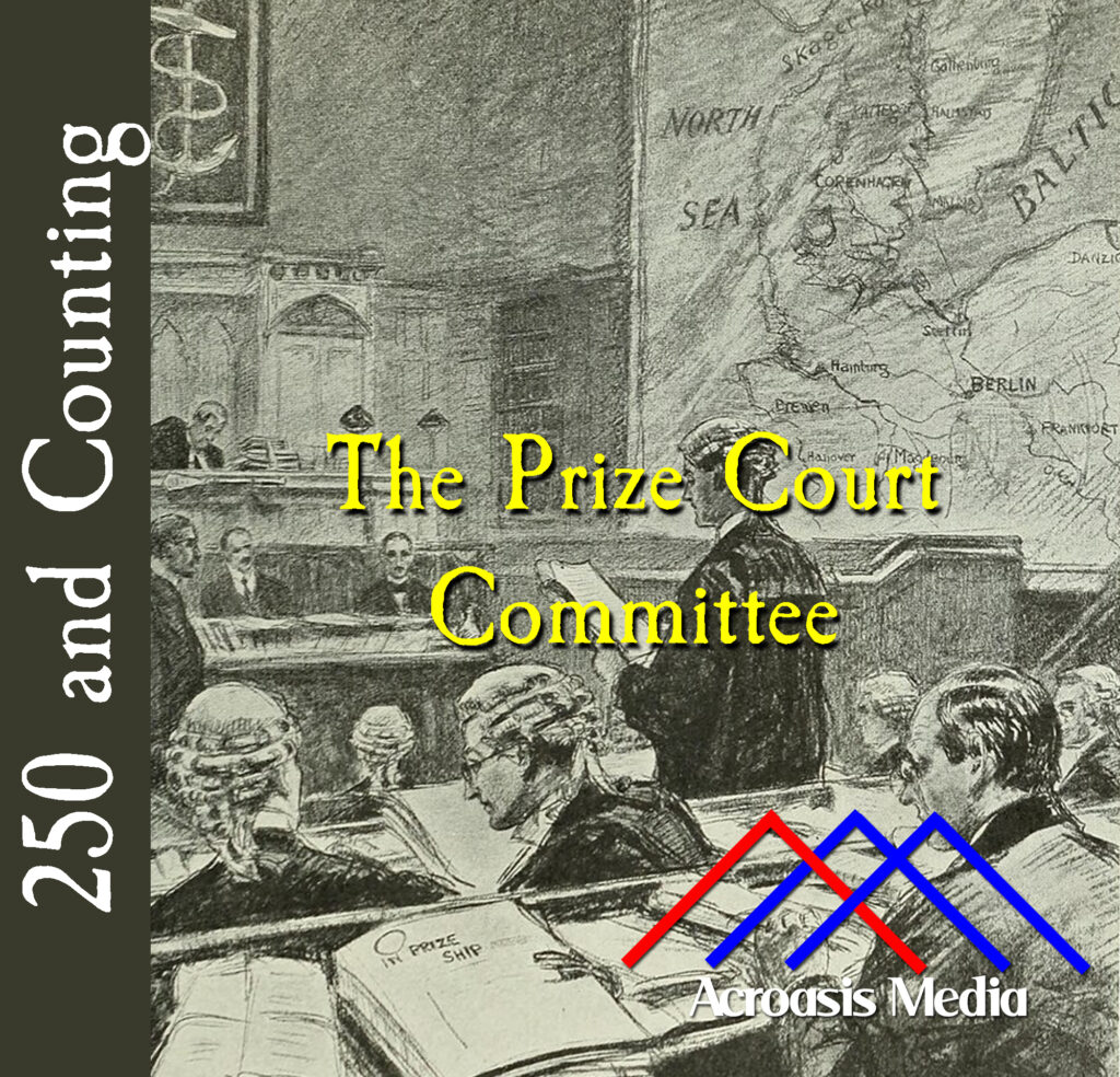 Cover art for November 17, 1775: a British prize court from World War I. From The Times History of The War (1914). Artist unknown.