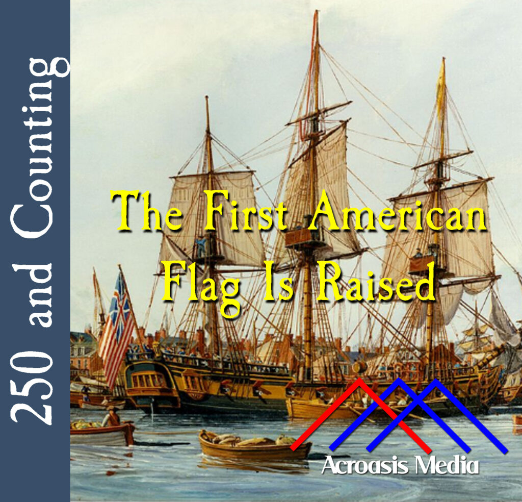 Cover art for December 3, 1775: Oil painting by W. Nowland Van Powell, depicting Lt. John Paul Jones raising the "Grand Union Flag" on December 3, 1775. via the US Navy Art Collection.