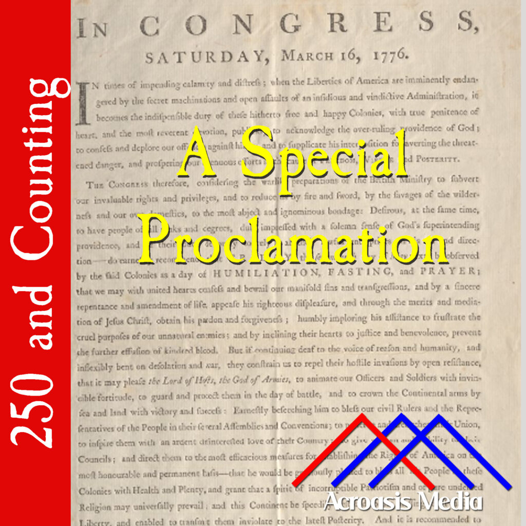 Cover art for March 16, 1776: the broadside version of the proclamation issued this day. via The Revolutionary City collection.