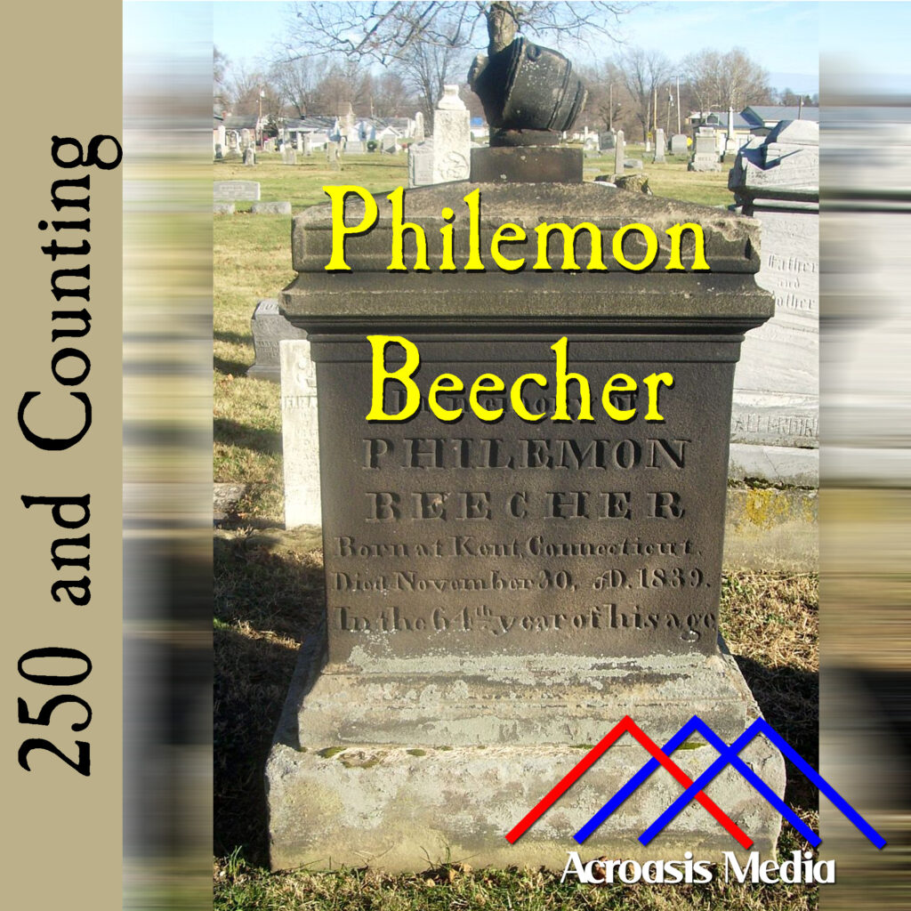 Cover art for March 19, 1776: Gravestone of Philemon Beecher. via findagrave.com.