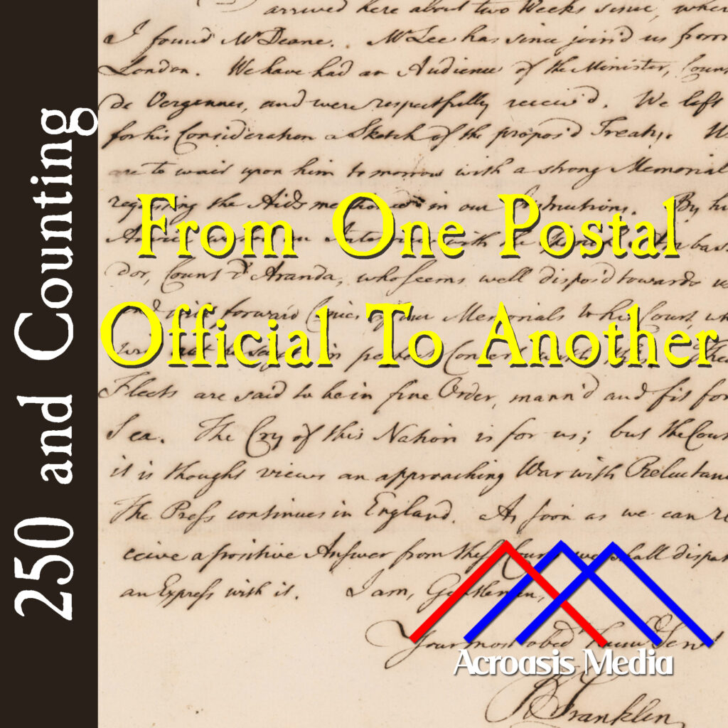 Cover Art for March 29, 1776: a letter from Ben Franklin to the Secret Correspondence Committee, 1777.