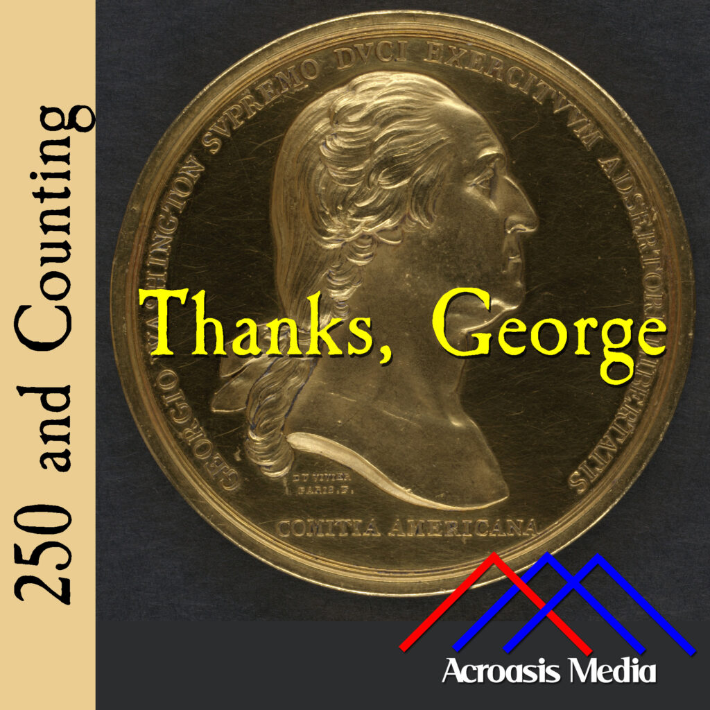 Cover art for April 2, 1776: The original strike of Washington Before Boston Gold Medal. via Boston Public Library.