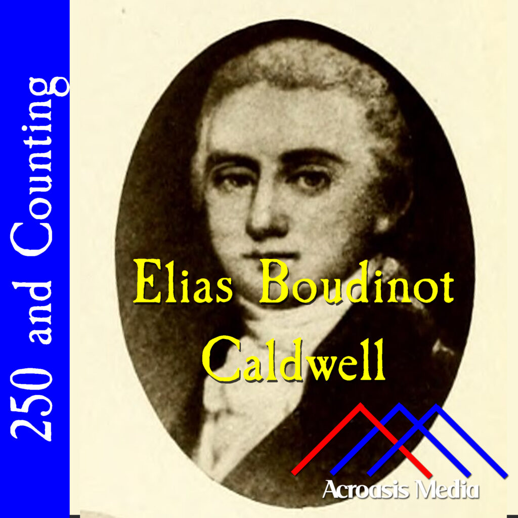 Cover art for April 3, 1776: cropped portrait of Elias Boudinot Caldwell by William Ogden Wheeler, ca 1855. via WIkimedia.