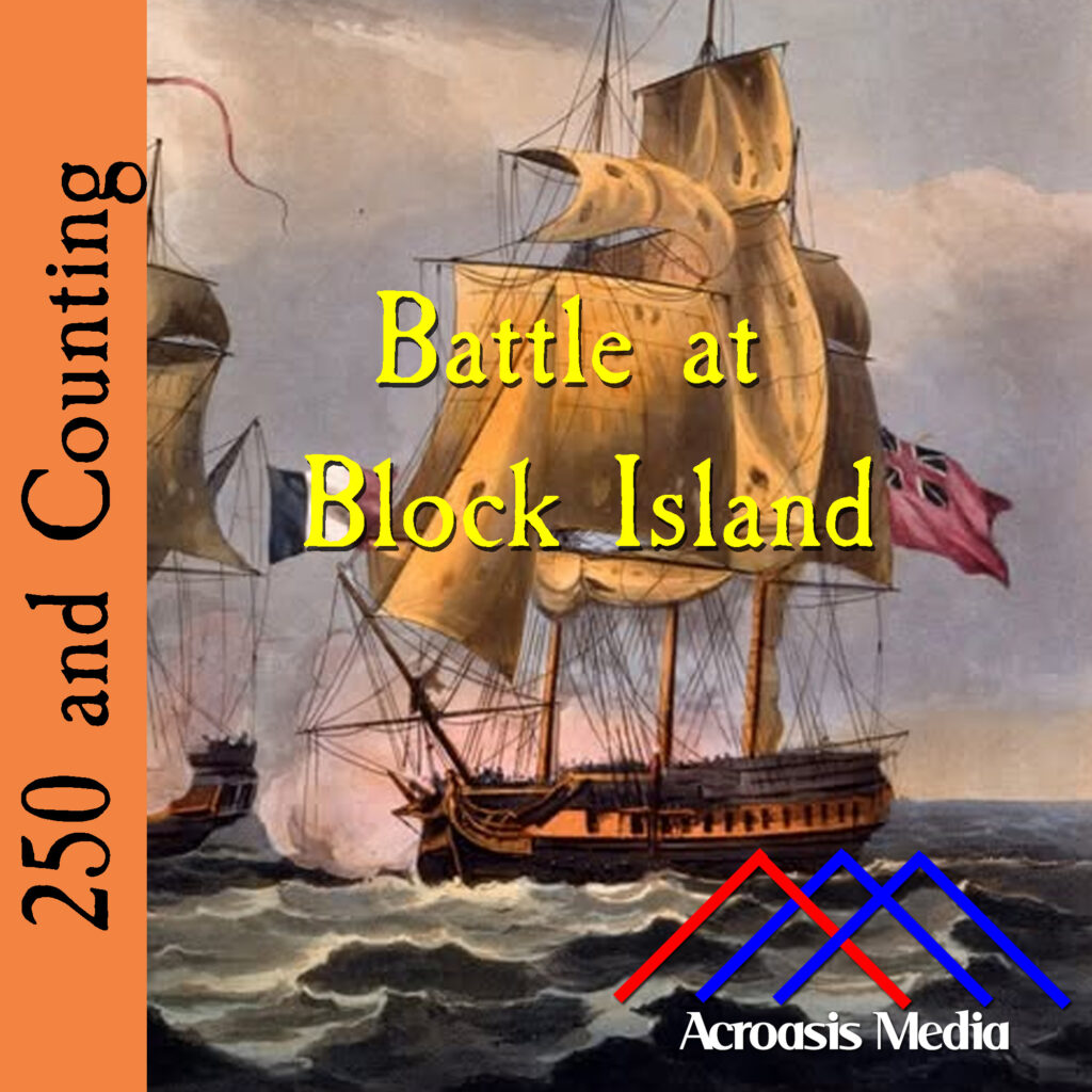 Cover art for April 18, 1776: The HMS Carysfort, a ship very similar to the HMS Glasgow. Detail from a painting by Thomas Whitcombe. Unfortunately we couldn't find a clear image of the Glasgow.