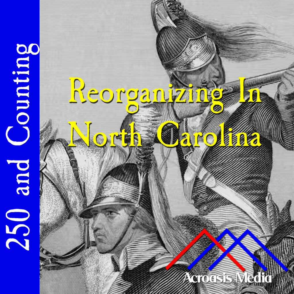 Cover art for April 22, 1776: detail from "Lee's Cavalry Skirmishing at the Battle of Guilford" by American artist Alonzo Chappel, created ca 1858.