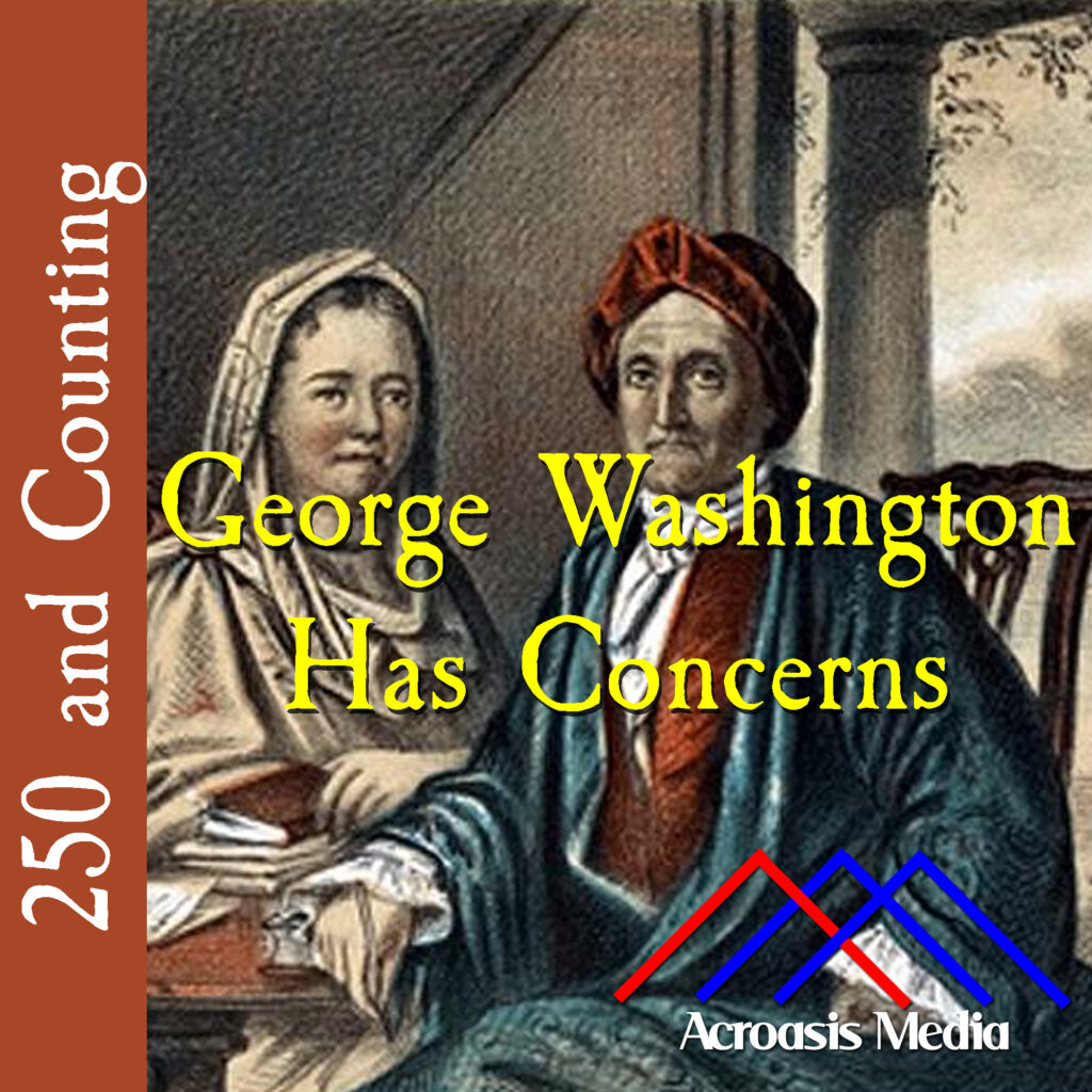 Cover art for April 26, ,1776: Portrait of Jonathan Trumbull and his wife Faith in 1783. This was painted by their son John. The original hangs in Yale University's Art Gallery.