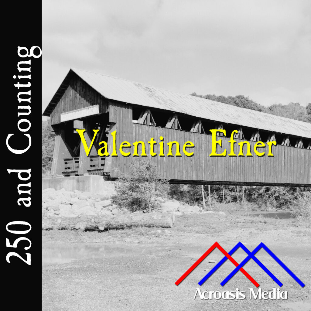 Cover art for May 5, 1776: a cropped photo of the old Blenheim Covered Bridge, spanning Schoharie Creek, River Road. Photo by Jet Lowe and available via the Library of Congress.