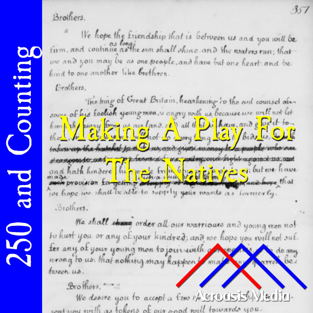 Cover art for May 25, 1776: The first page of the address to the Iroquois Indians. It's in George Wythe's handwriting, but the identity of the person making the speech was not recorded.