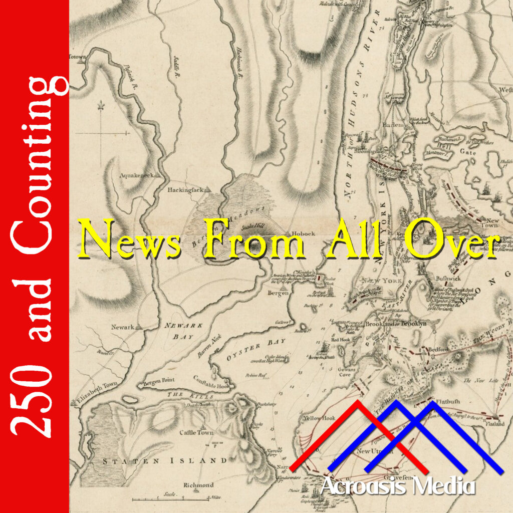 Cover art for June 9, 1776: Map of New York which the British published shortly after the Battle of Long Island.