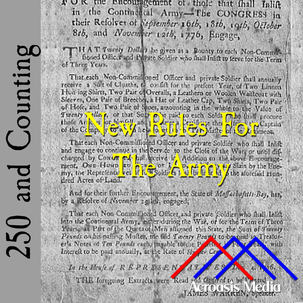 Cover art for June 30, 1776: an enlistment broadside from that year. Via Boston Public Library.
