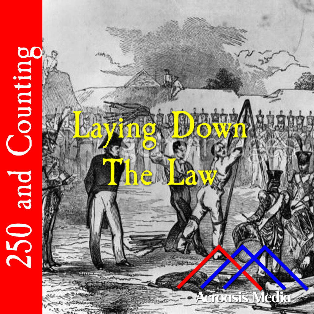 Cover art for August 4, 1776: "Military Flogging," artist unknown, ca. 1844. via Hulton Archive.