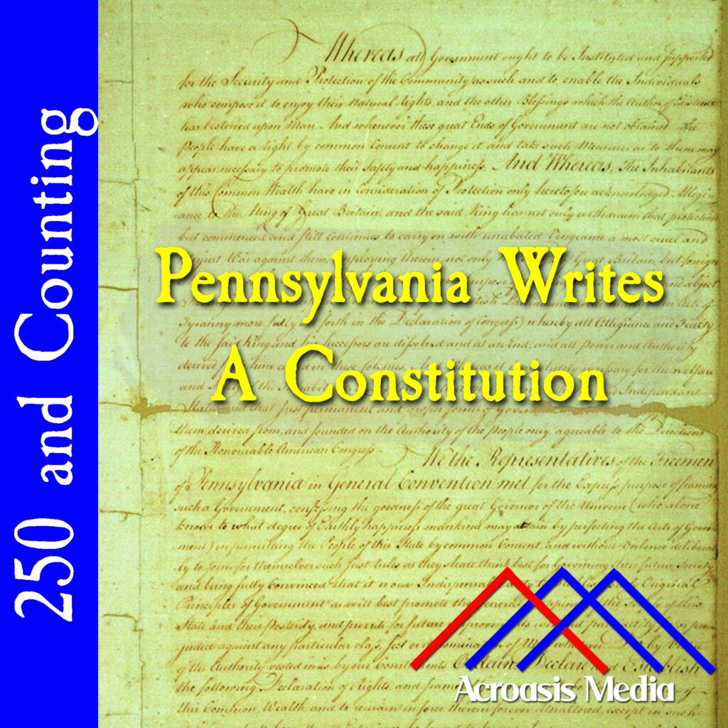 Cover art for September 20, 1776: first page of the original Pennsylvania Constitution of 1776.