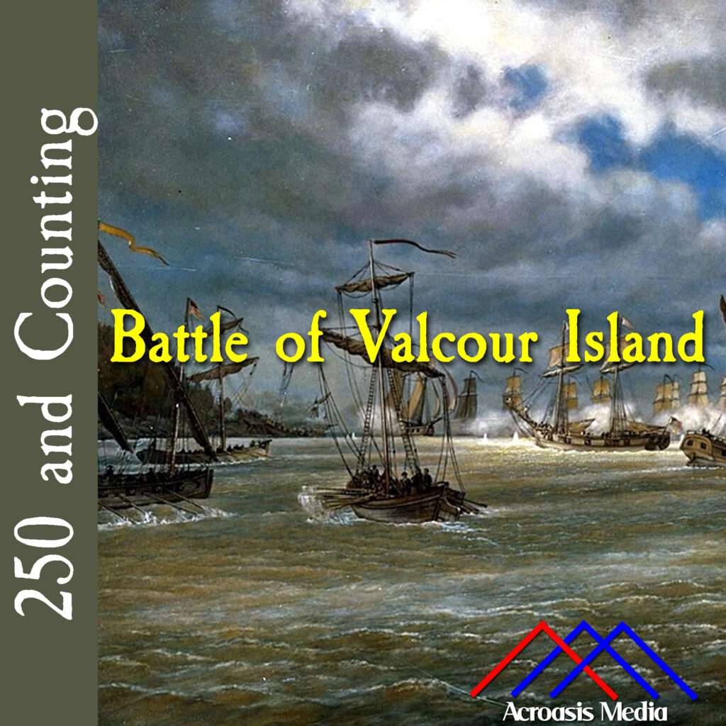 Cover art for October 11, 1776: Battle of Valcour Island by V. Zveg, 1975. via the Naval History and Heritage Command Collection.